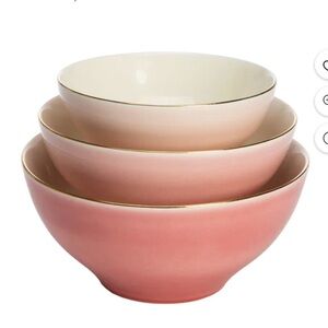 Paris Hilton 3-Piece Ceramic Bowl Set